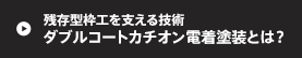 残存型枠工を支える技術 ダブルコートカチオン電着塗装とは？